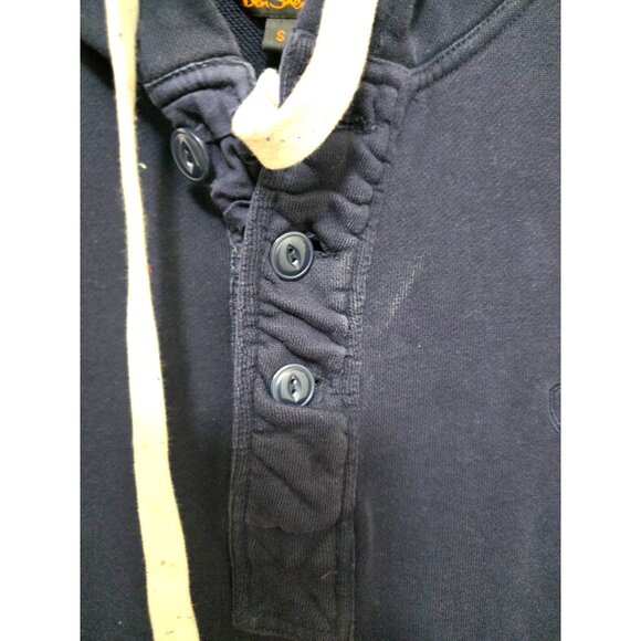 Ben Sherman Men's Navy Pullover Hoodie Front Kangaroo Pocket Size S - Picture 7 of 11